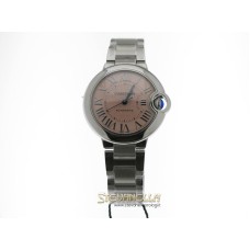 Cartier Ballon Blue 33mm automatico ref. WSBB0046 rosa nuovo